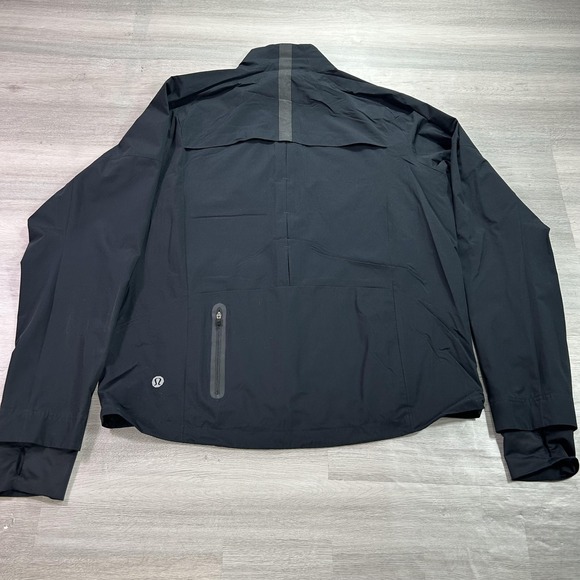 Lululemon Jacket Mens XL Black Full Zip Windbreaker Reflective Running Cycling - Picture 2 of 16